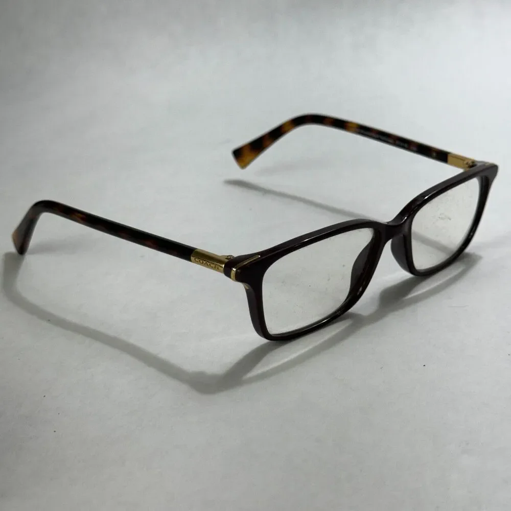 Coach Eyeglasses Frames Only HC 6077 - 5335 Dark Purple Tortoise 51 15 135